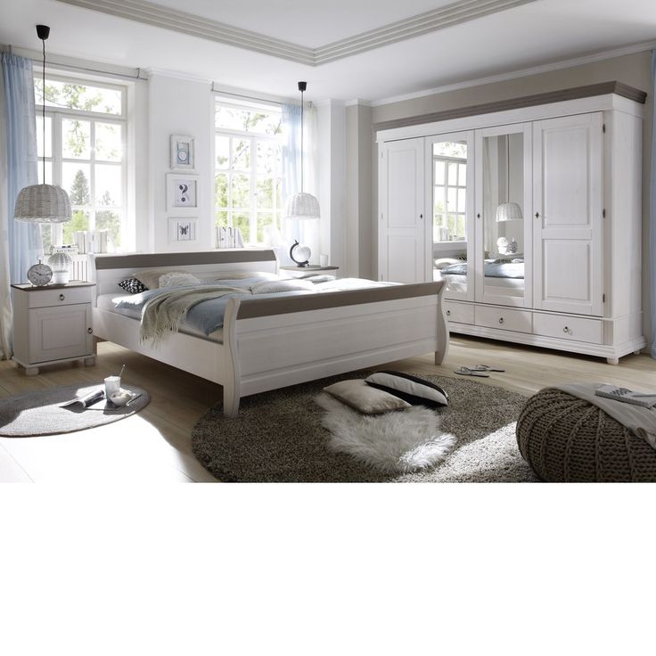 Schlafzimmer Oslo 4tlg Set Kiefer massiv Weiß Lava B H T cm - schlafzimmer kiefer massiv Schlafzimmer Oslo 4tlg Set Kiefer massiv Weiß Lava B H T cm - schlafzimmer kiefer massiv