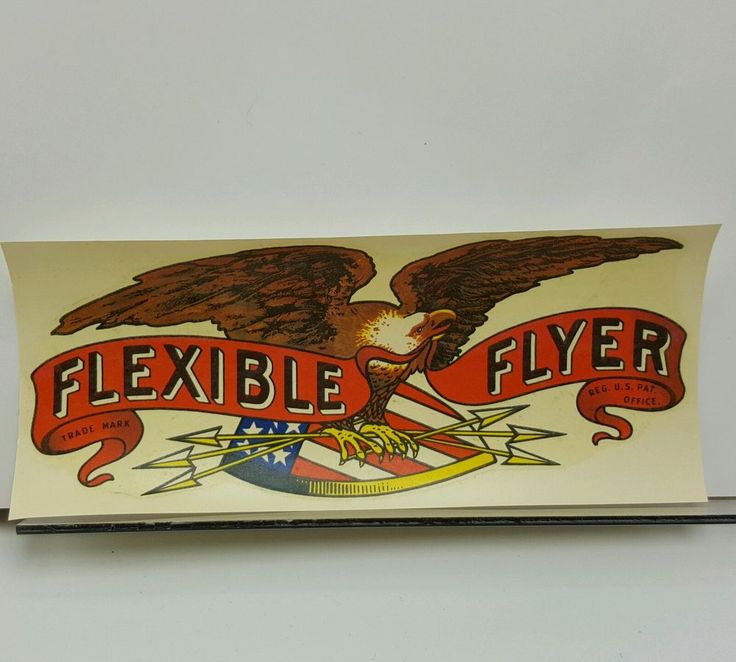flexible flyer sled decal meyercord restoration toys flexible flyer decal