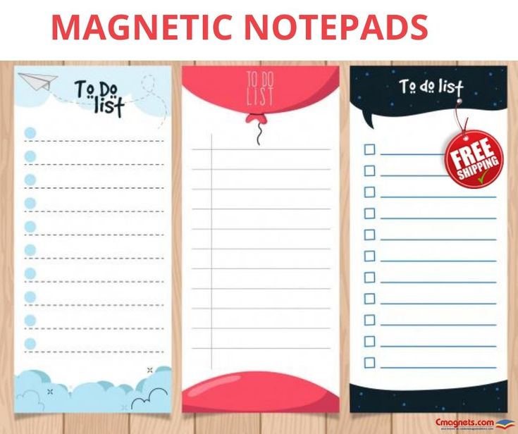 Magnetic Notepads | Magnetic notepads, Note pad, Custom