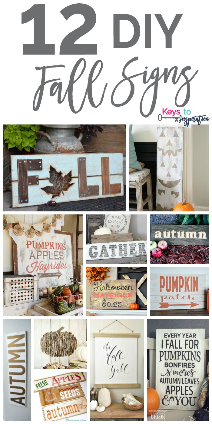 12 DIY Fall Signs 12 DIY Fall Signs