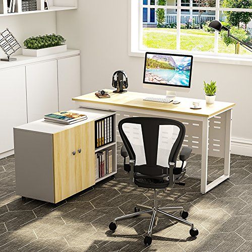 Tribesigns 55 Computer Desk With File Storage Cabinet Tribesigns 55 Computer Desk With File Storage Cabinet