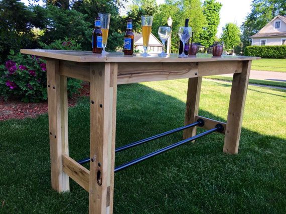 Best 25 Outdoor Pub Table Ideas On Pinterest Diy Party Reclaimed Oak Farmhouse Table Pub Height By Rusticby3