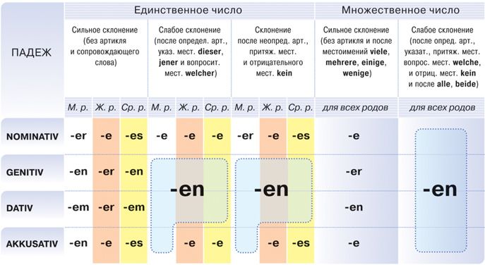 склонение прилагательных - Русский язык без проблем