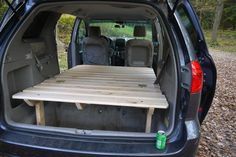 Toyota Sienna platform bed complete!