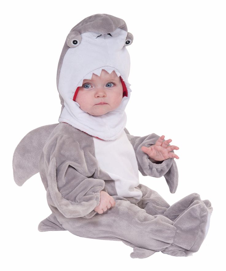 Infant & Toddler Boys Gray Shark Halloween Costume Jumpsuit 18-24M Infant & Toddler Boys Gray Shark Halloween Costume Jumpsuit 18-24M