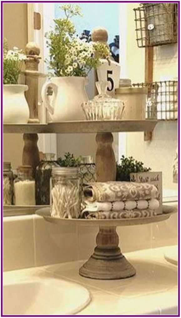 25+ marvelous farmhouse bathroom storage and organization ideas 00002
