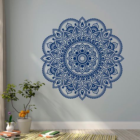 Wand Aufkleber Mandala Ornament Entwirft Lotus Von FabWallDecals