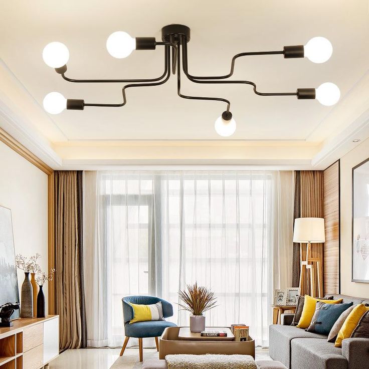 Modern Nordic Vintage Designer Led Black Hanging Ceiling Chandelier Lighting Ers Lam Lights Dining Light Fixtures Contemporary Room Ceiling Lights, Modern Dining Room Light Fixtures Canada