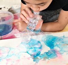 RECYCLED BOTTLE BUBBLE ART WITH KIDS - Hello Wonderful