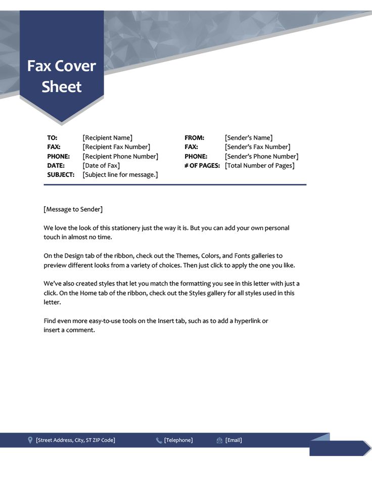 Excel Cover Sheet Template