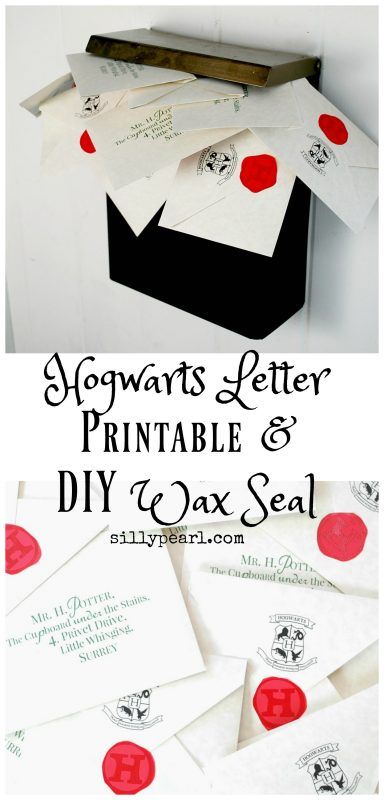 hogwarts letter printable envelope and diy wax seal acceptance letter
