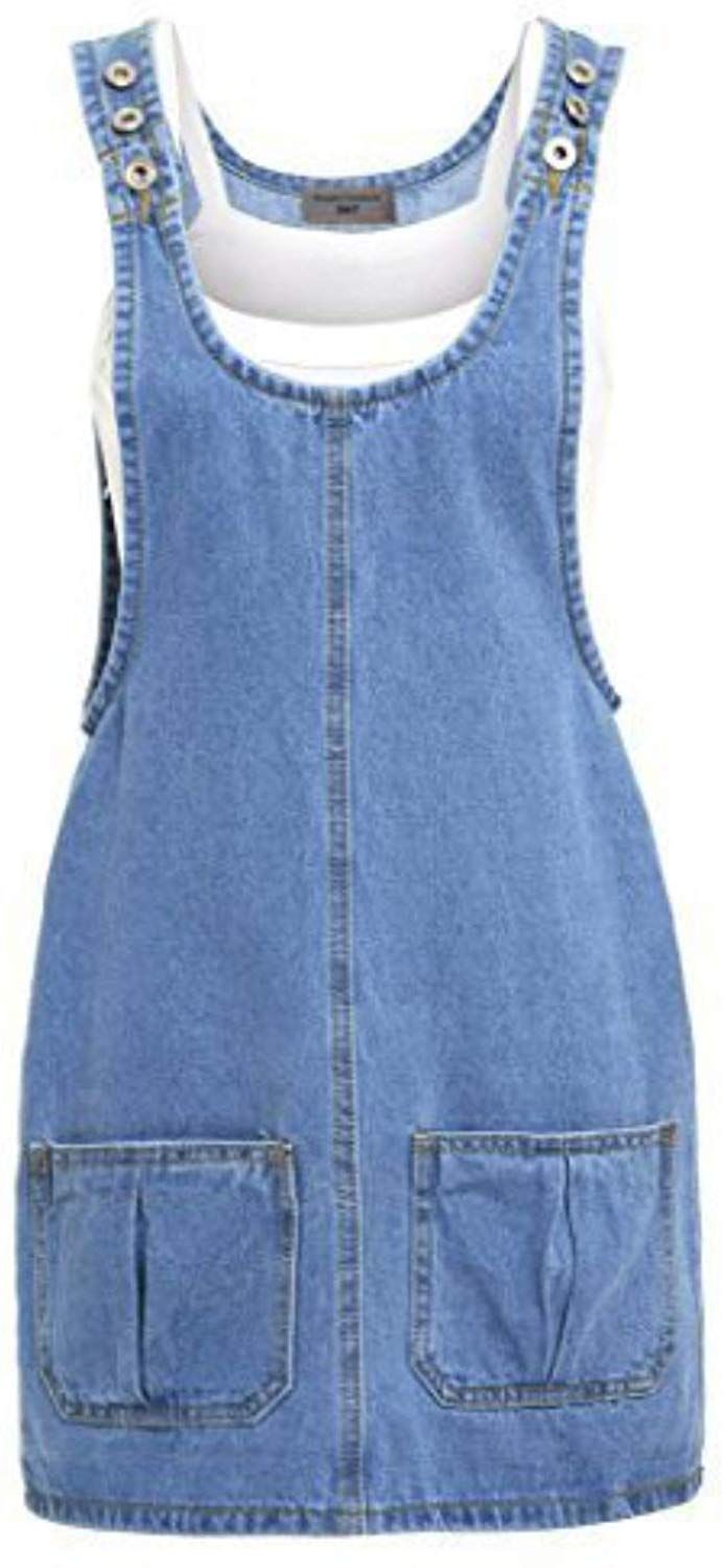 SS7 Vestido Sin Mangas para Mujer Azul Azul Vaquero 40 Moda Mujer | Camisas de mezclilla sin mangas, Moda para