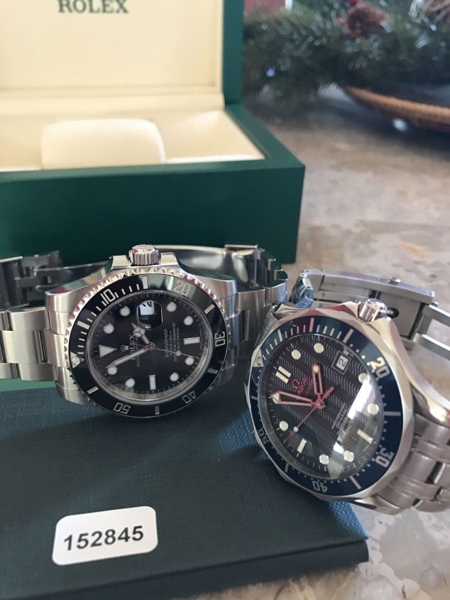 Rolex Submariner 116610ln And Omega Seamaster Professional 300m 2220 80 Omegaseamaster Omega Seamaster Profes Omega Seamaster Omega Seamaster Deville Rolex