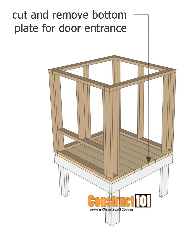 chicken run plans coop 4x4 frame