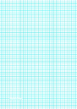 this a4 graph paper has one aqua blue line every 5
