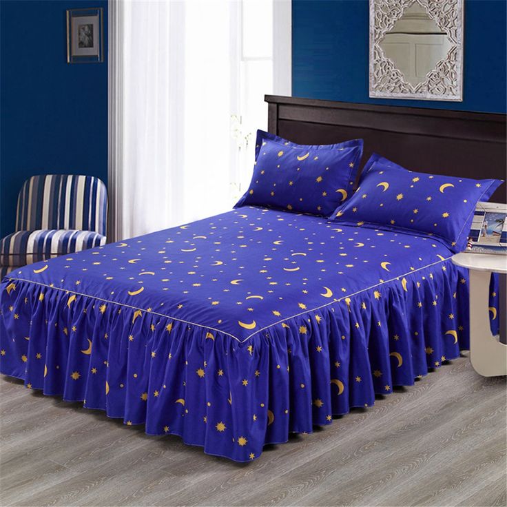 Classic Single Layer Skirt Flower Decorative Bed Sheet — Index Cove