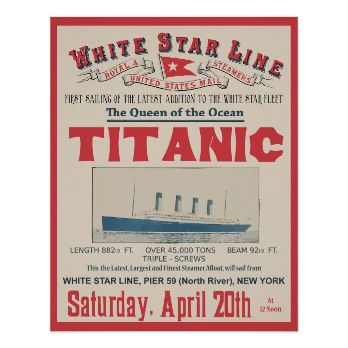 A Titanic White Star Ship Vintage 4 X Fridge Magnets