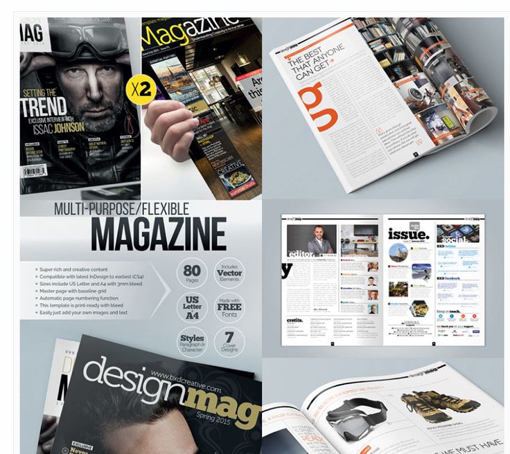 magazines layout ideas