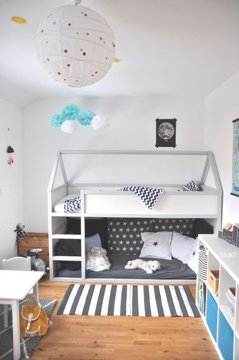 IKEA Hack: Kura Bett von IKEA wird Hausbett für Kinder. Ein cooles selbstgebaut...