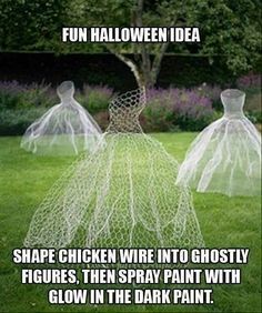 what is your plan for halloween have you got ideas for decoration here are 40 easy to make diy halloween decoration ideas from chicken wire ghost flying