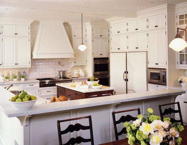 Traditional Kitchen Design With White Cabinets Oil Traditional Kitchen Design With White Cabinets Oil Rubbed Bronze Hardware Coffee Stained Island Granite Counter T