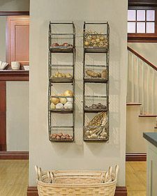 marthas vintage wall rack produce storagevegetable storagewire rackswall basketpantry ideaskitchen - Kitchen Wall Organization Ideas marthas vintage wall rack produce storagevegetable storagewire rackswall basketpantry ideaskitchen - Kitchen Wall Organization Ideas