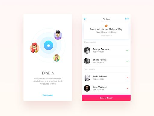 Dinner Calendar App WIP Calendar app Mobile app design inspiration Dinner Calendar App WIP Calendar app Mobile app design inspiration