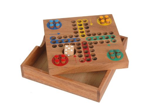 Wooden Ludo board Game - Family Game Night – Kubiya Games