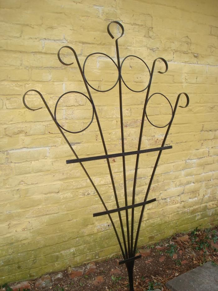 Wrought Aileen Minor Iron Trellis Metal Wrought Iron Trellis, Wrought Iron Garden Stakes