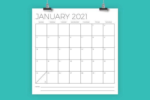 12 X 12 Inch Minimal 2021 Calendar By Running With Foxes On Creativemarket In 2020 Calendar Template 2021 Calendar Printable Calendar Template january 2021 running calendar