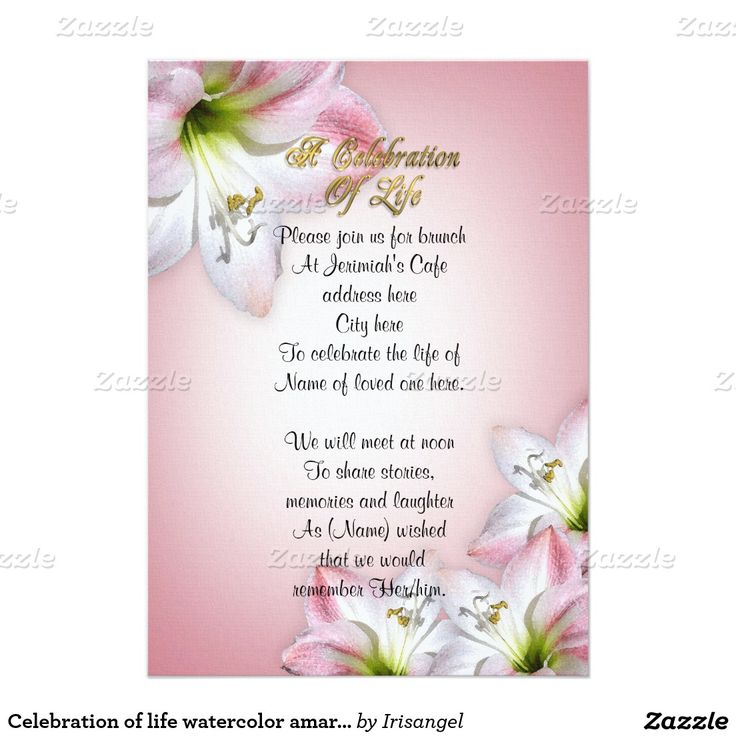 7 best Marcu0027s Celebration of Life images on Pinterest Invitation - funeral invitation cards 7 best Marcu0027s Celebration of Life images on Pinterest Invitation - funeral invitation cards