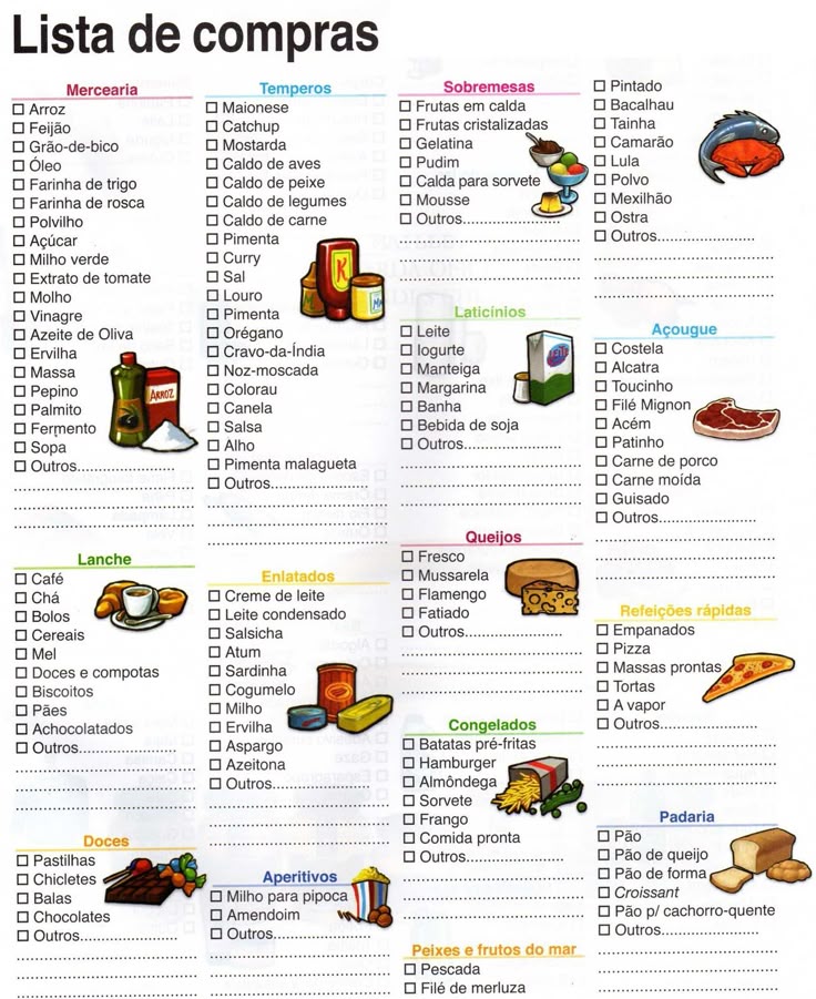 lista de compras de supermercado pesquisa google organizar lista de compras supermercado excel