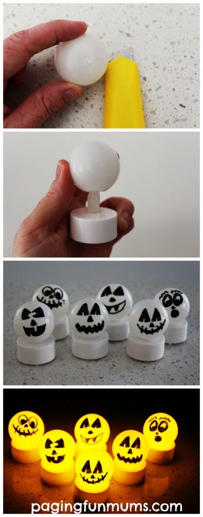 glowing halloween decorations easy inexpensive super fun