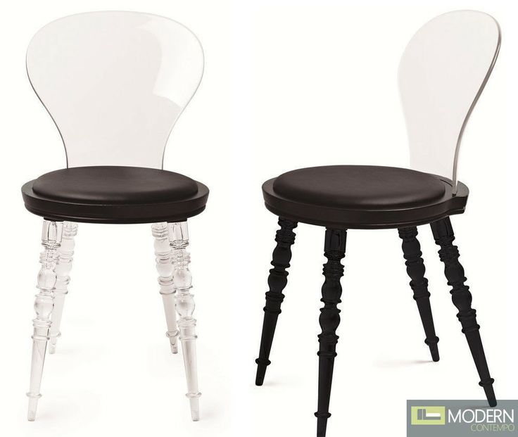 Modern Classic Black And Clear Acrylic Johan Dining Chair With Spindled Legs Modern Classic Black And Clear Acrylic Johan Dining Chair With Spindled Legs