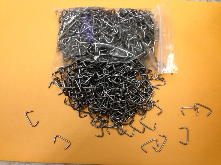 Hog Ring Pliers & 100 3/8" Hog Rings garland & wreath fastener and doll repair Hog Ring Pliers & 100 3/8" Hog Rings garland & wreath fastener and doll repair