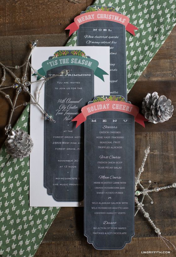 <strong>Christmas Templates</strong> - <strong>Activity Village</strong> Blank christmas menu templates