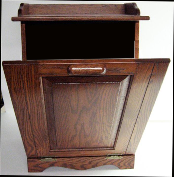 Wooden Amish Trash Cans Bins Laundry Handmade Wooden Amish Trash Cans Bins Laundry Handmade Ohio Kitchen Garbage Containers Ship Free Eas