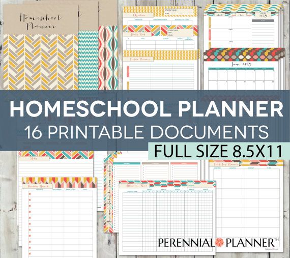 homeschool planner editable digital printables 19 weekly lesson planner template