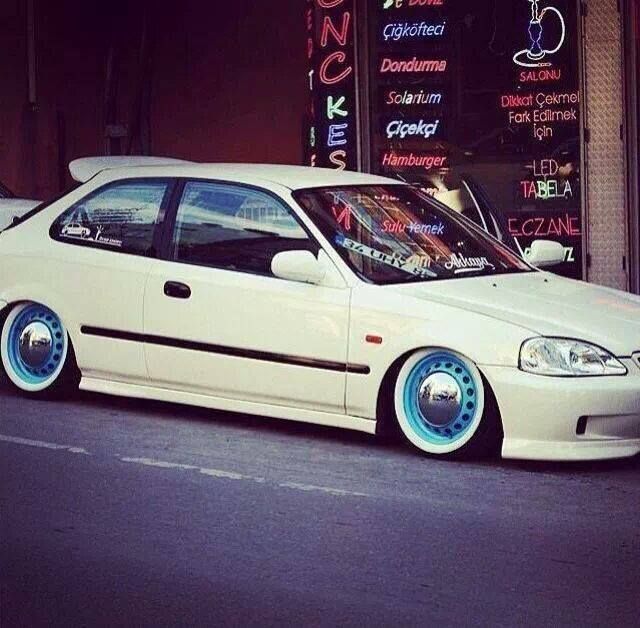 #honda #civic #ek #hatch #slammed #stance | Honda civic hatchback