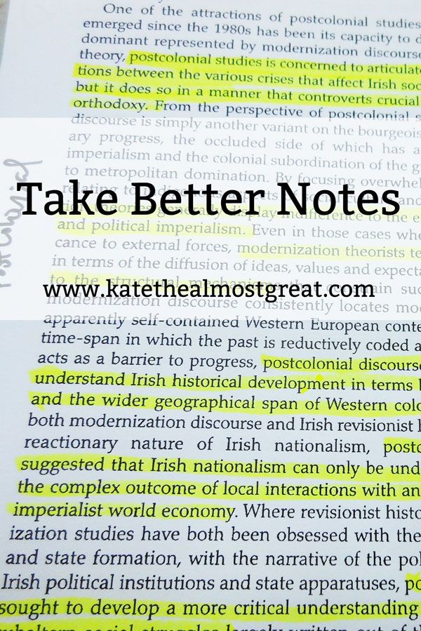 Take Better Notes on Your Readings - Note taking tips for students - college success tips Take Better Notes on Your Readings - Note taking tips for students - college success tips