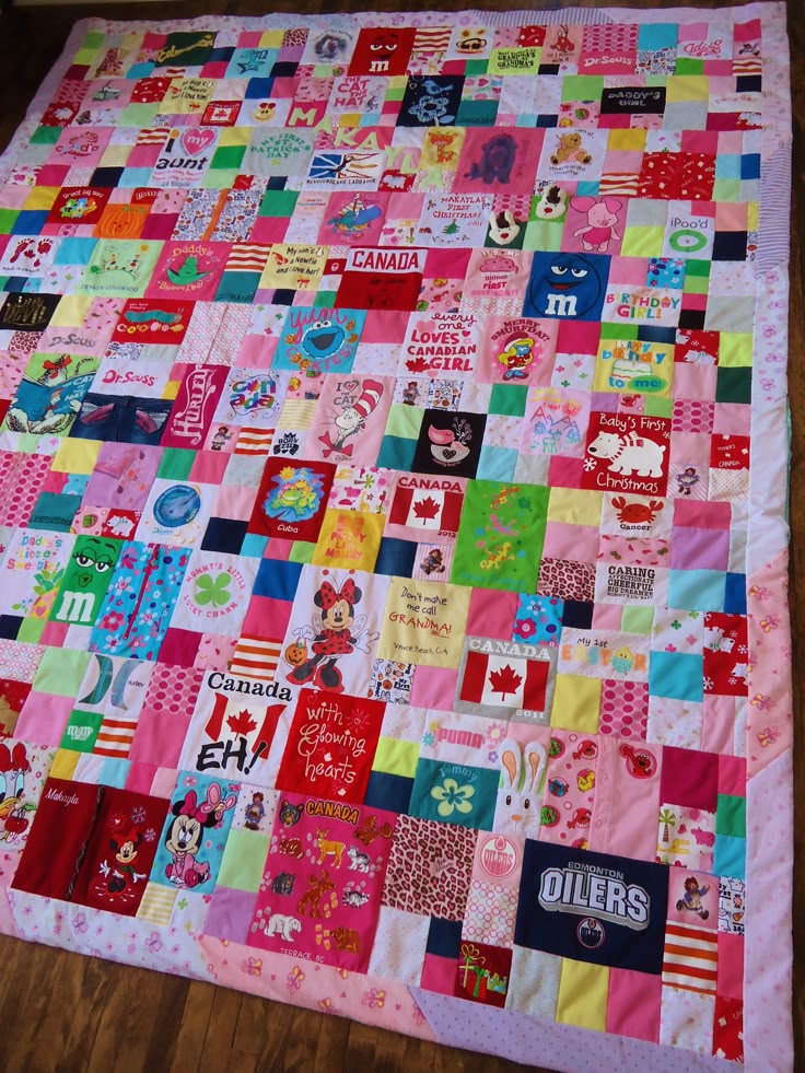 Baby clothes quilt. This is what I plan to do with all Braxton's baby clothe...