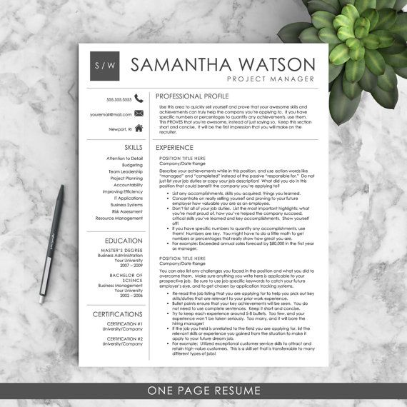 141 best professional resume templates images on pinterest
