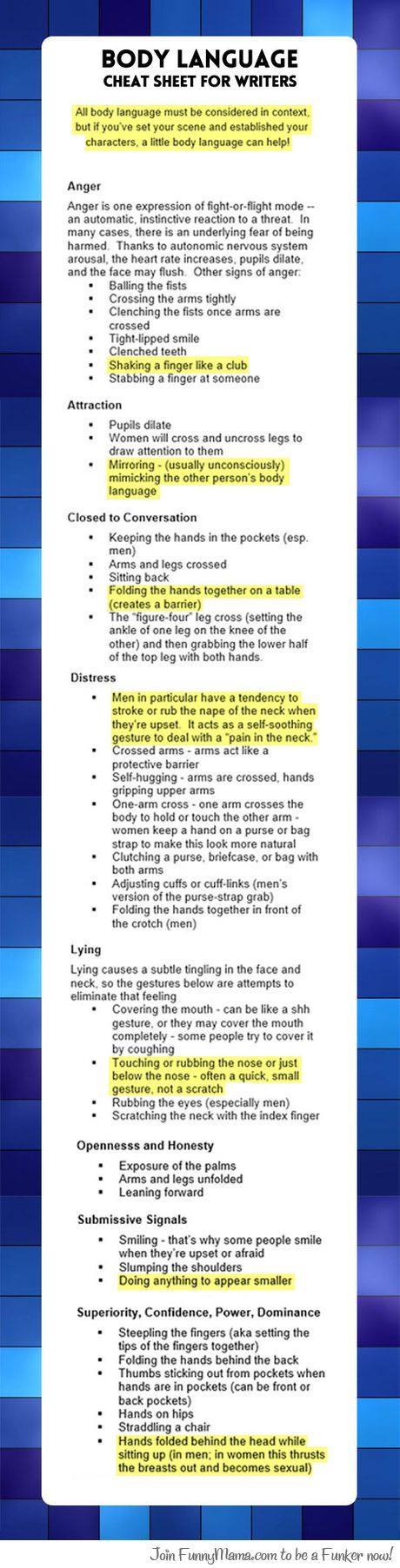 body language essay