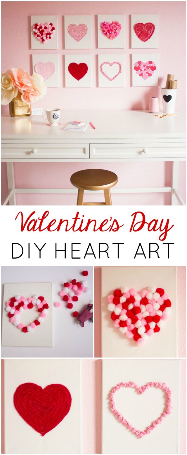 Valentine S Day Diy Canvas Heart Art Bloggers Best Ideas Valentine S Day Diy Canvas Heart Art Bloggers Best Ideas Pinterest Valentines And