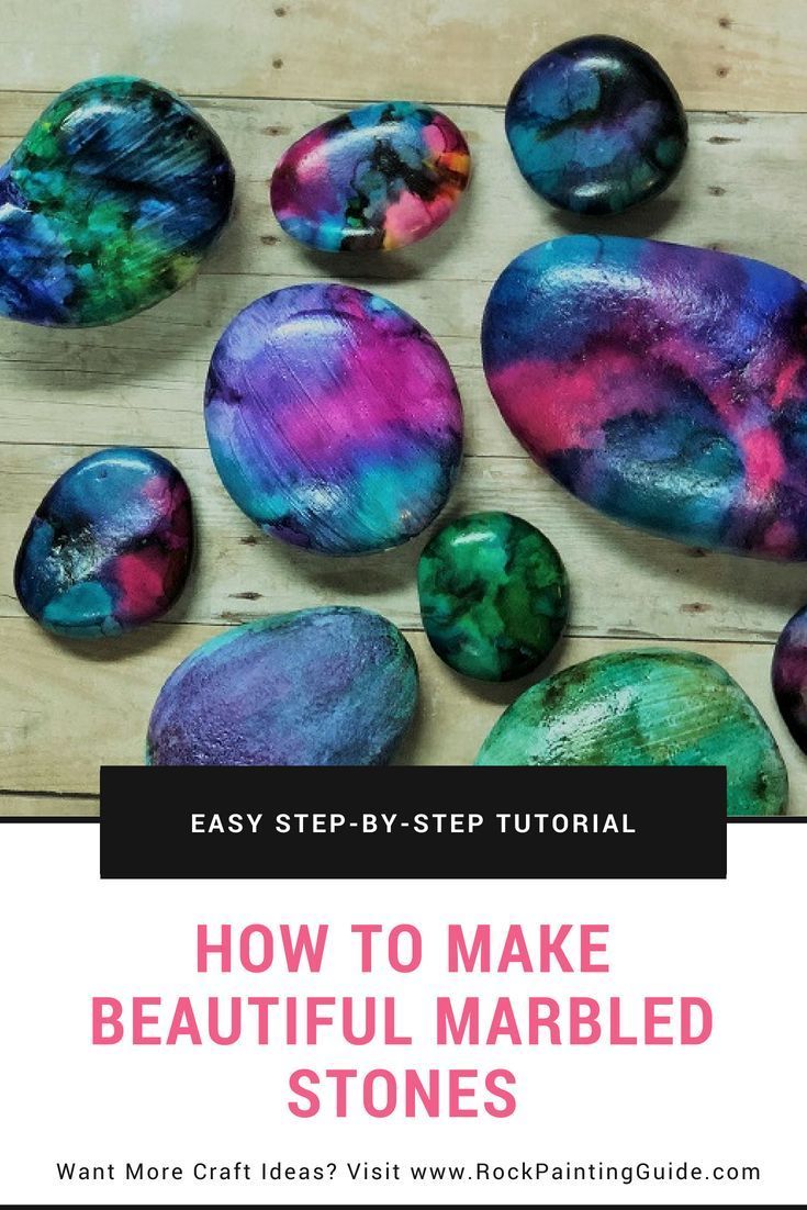 Rock Painting Guide features a tutorial on how to use alcohol inks on rocks and ...