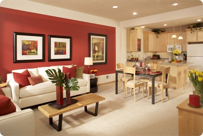 red, white and green living room with red accent wall. i like the red, white and green living room with red accent wall. i like the