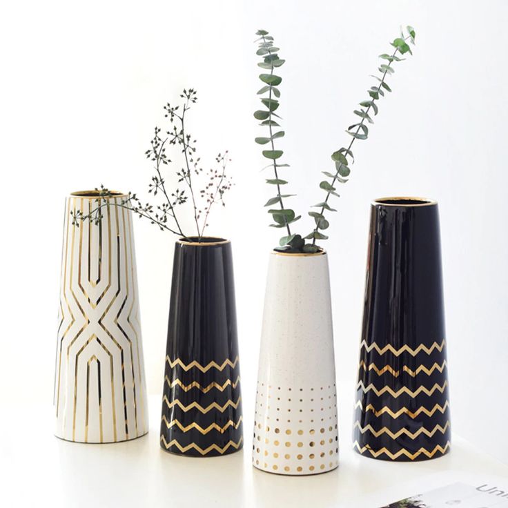 Light Luxury Modern Ceramics Vase Living Room Dining Table Flower Decoration Home D Decor Items Ceramic - Modern Home Decor Vases Light Luxury Modern Ceramics Vase Living Room Dining Table Flower Decoration Home D Decor Items Ceramic - Modern Home Decor Vases