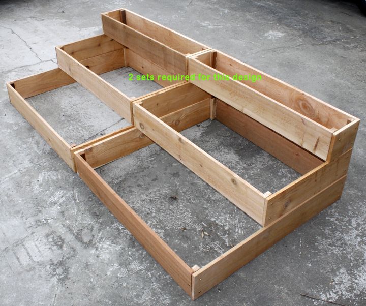 Cedar Raised 3 Tiered Planter Bed Garden Beds - 3 Tiered Cedar Raised Garden Bed Cedar Raised 3 Tiered Planter Bed Garden Beds - 3 Tiered Cedar Raised Garden Bed