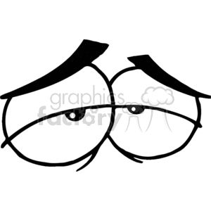 sleepy cartoon eyes clipart. Royalty-free image # 383601 | Eyes clipart