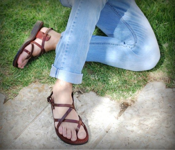 Leather Sandals Greek Handmade sandals Thong women sandal Leather out soles